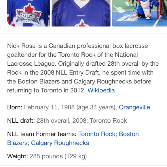 Nick Rose Toronto Rock Collectable Bobble - Picture 5 of 7